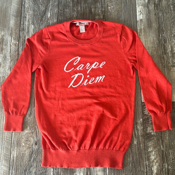 BANANAS REPUBLIC RED SWEATER, XSMALL - Picture 1 of 10